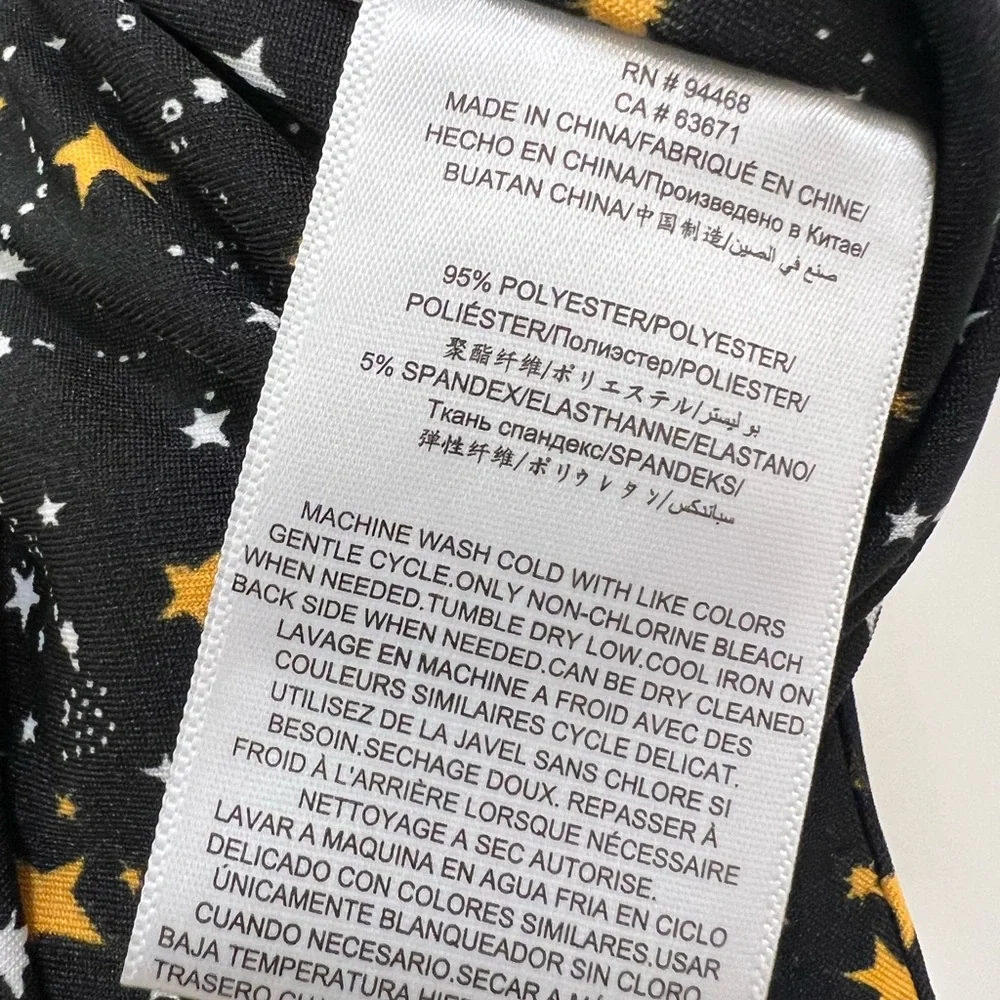 NWT BCBG Generation Fitted Star Celestial Bodysuit with Velvet Straps - Picture 10 of 11